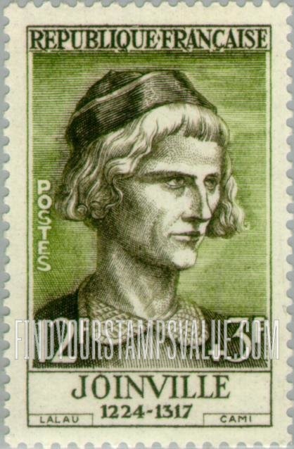 FindYourStampsValue: SEMI-POSTAL - Portrait Type of 1954: Jean de Joinville