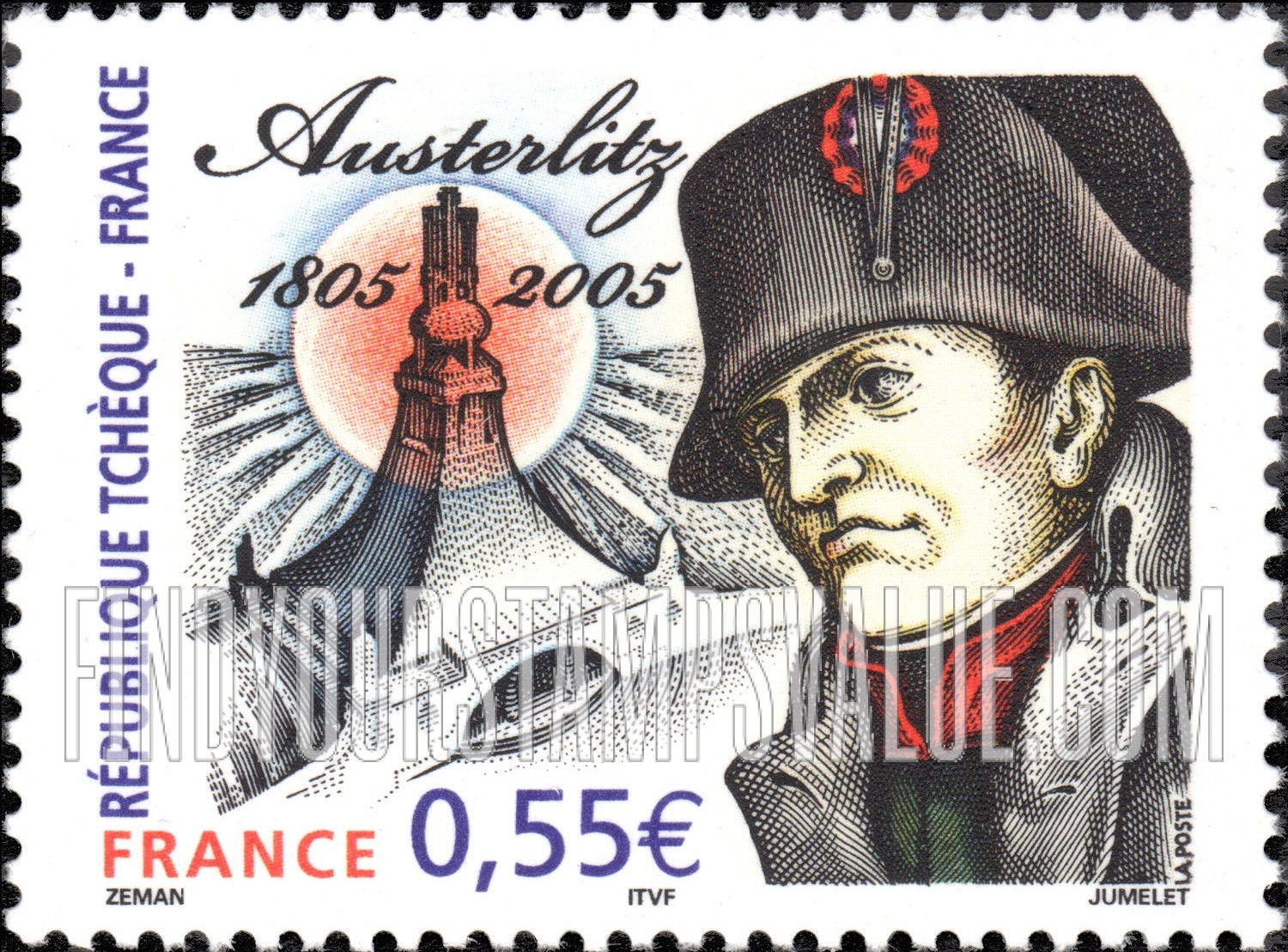 FindYourStampsValue: Battle of Austerlitz, Bicentennial