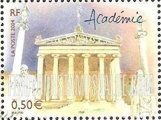 FindYourStampsValue: European Capitals Type of 2002: Greek Academy