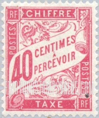 FindYourStampsValue: POSTAGE DUE - Numeral Value
