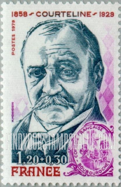 FindYourStampsValue: SEMI-POSTAL - Georges Courteline (1860-1929), humorist