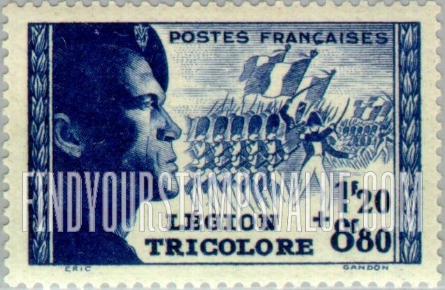 FindYourStampsValue: SEMI-POSTAL - Tricolor Legion