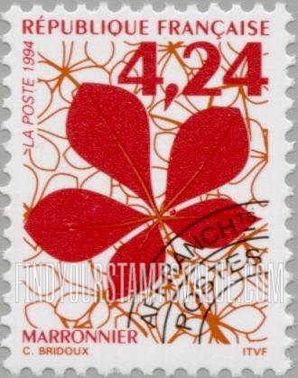 FindYourStampsValue: Leaves: Chestnut