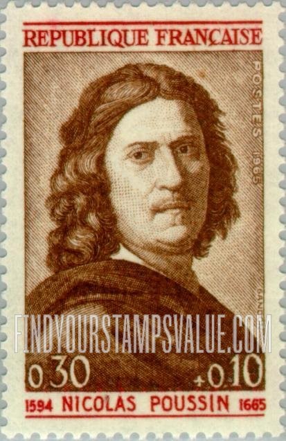 FindYourStampsValue: SEMI-POSTAL - Nicolas Poussin, painter