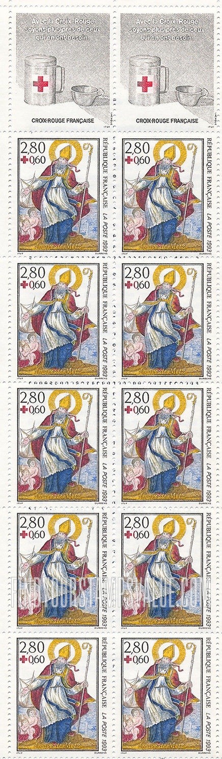 FindYourStampsValue: SEMI-POSTAL - St. Nicolas, Image of Metz