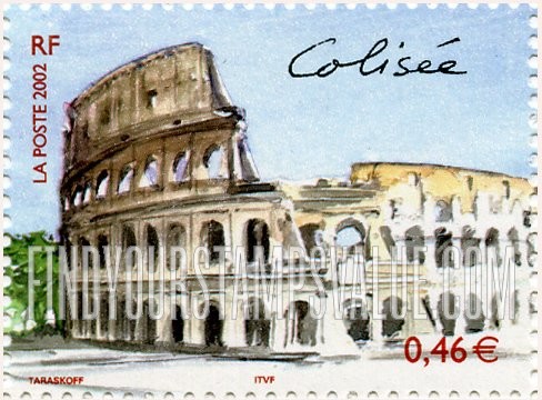 FindYourStampsValue: European Capitals: Coliseum, horizontal