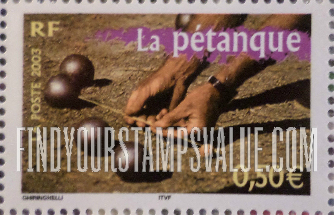 FindYourStampsValue: Aspects of Life in the French Regions: Petanque