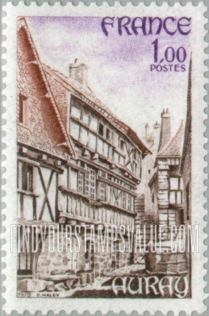 FindYourStampsValue: Tourist Issue: View of Auray