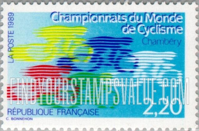 FindYourStampsValue: World Cycling Championships, Chambery