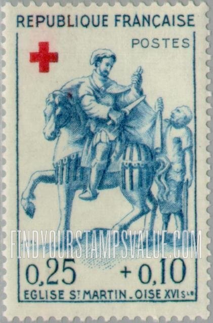 FindYourStampsValue: SEMI-POSTAL - St. Martin, 16th centennial wood sculpture