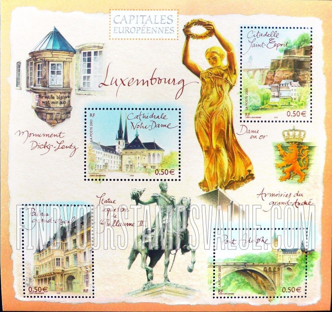 FindYourStampsValue: European Capitals Type of 2002