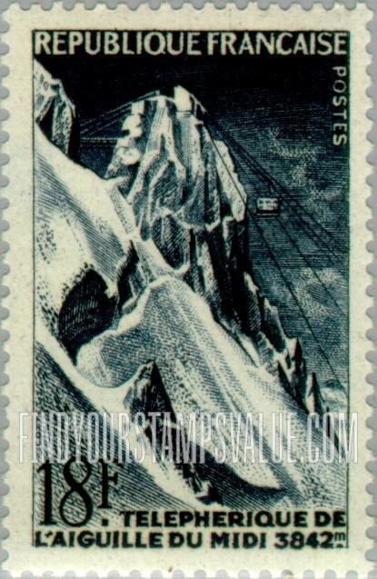 FindYourStampsValue: Cable Railway to Pic du Midi