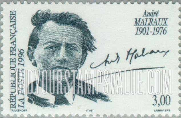 FindYourStampsValue: André Malraux (1901-76), Writer