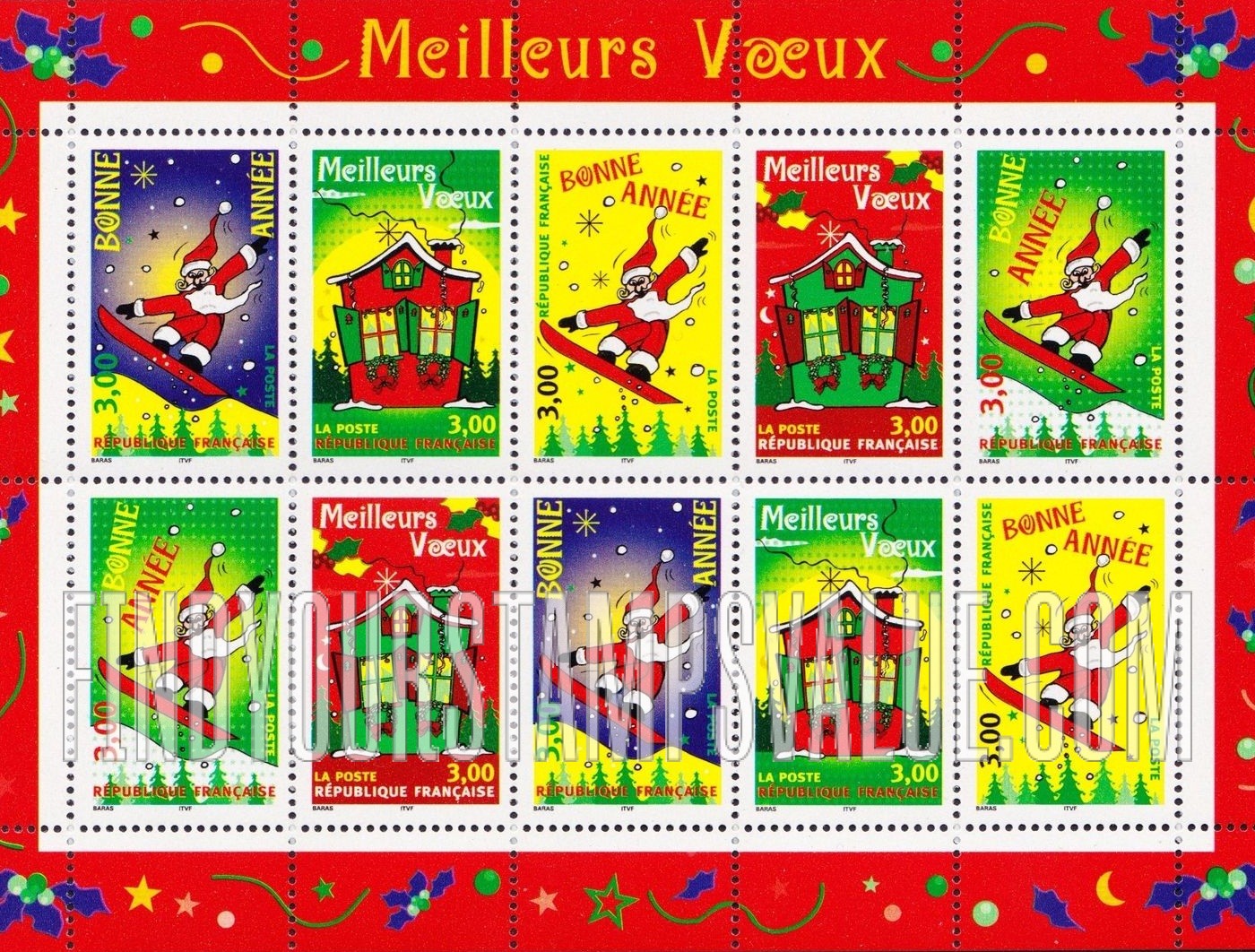 FindYourStampsValue: New Year and Christmas