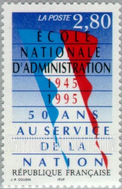 FindYourStampsValue: National School of Administration, 50th Anniversary
