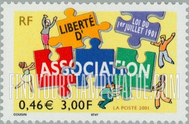 FindYourStampsValue: Law Guaranteeing Freedom of Association, Centennial