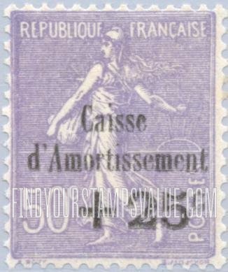 FindYourStampsValue: SEMI-POSTAL - Sower: Types of 1903-07 Issues Surcharged