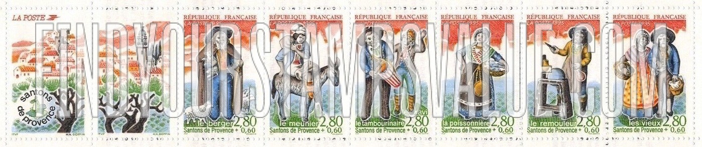 FindYourStampsValue: SEMI-POSTAL - Provencal Nativity Figures
