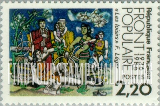 FindYourStampsValue: Leisure, by Fernand Leger