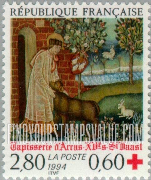 FindYourStampsValue: SEMI-POSTAL - St. Vaast, Arras Tapestry