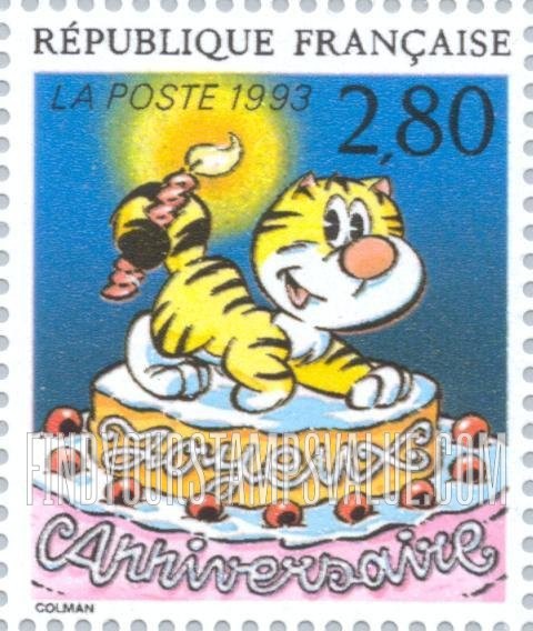 FindYourStampsValue: Greetings: Happy Anniversary, Stephane Colman