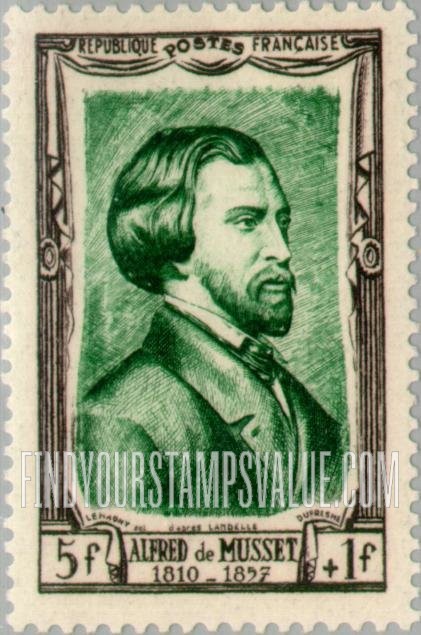 FindYourStampsValue: SEMI-POSTAL - Alfred de Musset