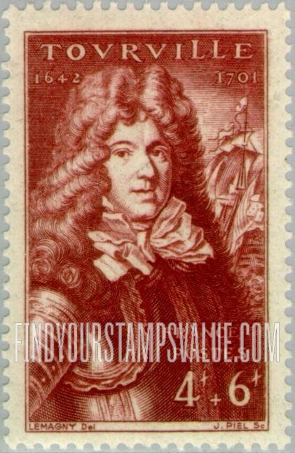 FindYourStampsValue: SEMI-POSTAL - Admiral Tourville