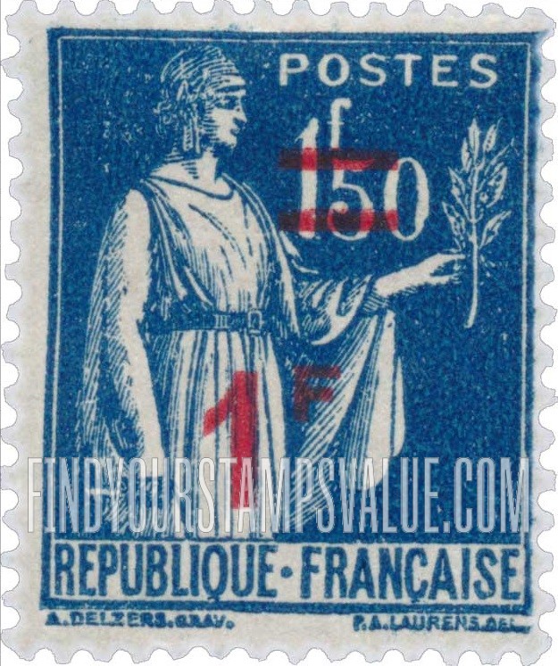 FindYourStampsValue: Peace with Olive Branch: Stamps of 1932-39 Surcharged in Carmine