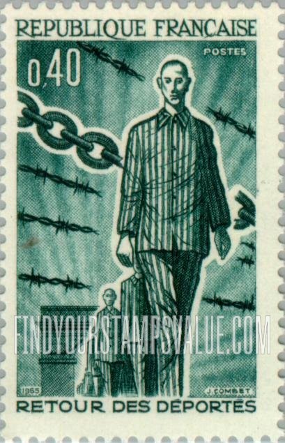FindYourStampsValue: Returning Deportees, 1945