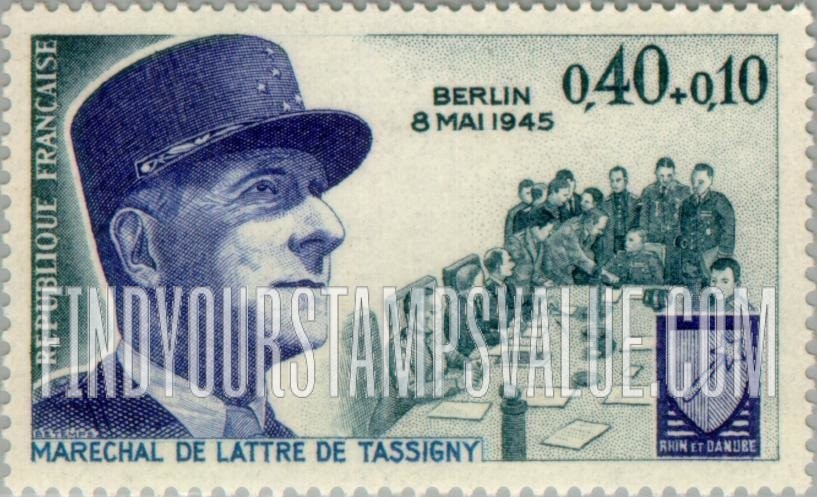FindYourStampsValue: SEMI-POSTAL - Marshal de Lattre de Tassigny