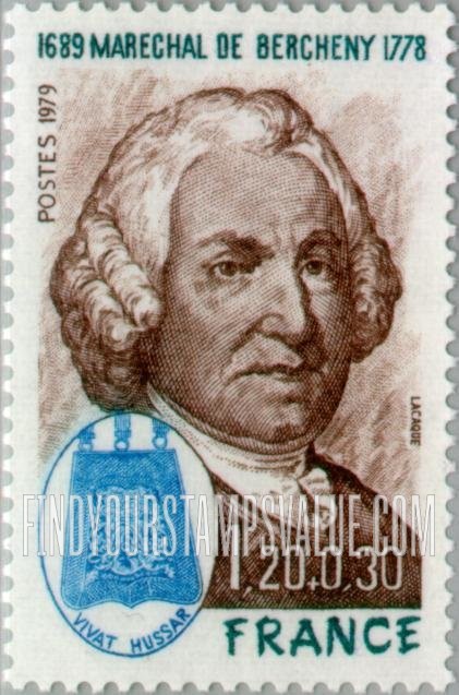 FindYourStampsValue: SEMI-POSTAL - Ladislas Marshal de Berchény (1689-1778)
