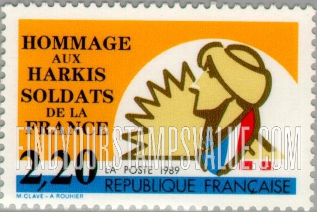 FindYourStampsValue: Harki Soldiers of France