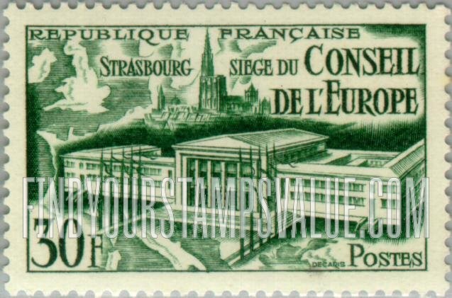 FindYourStampsValue: Assembly Hall, Strasbourg