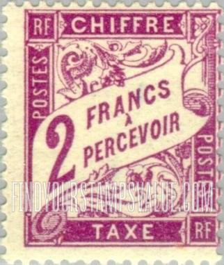 FindYourStampsValue: POSTAGE DUE - Numeral Value