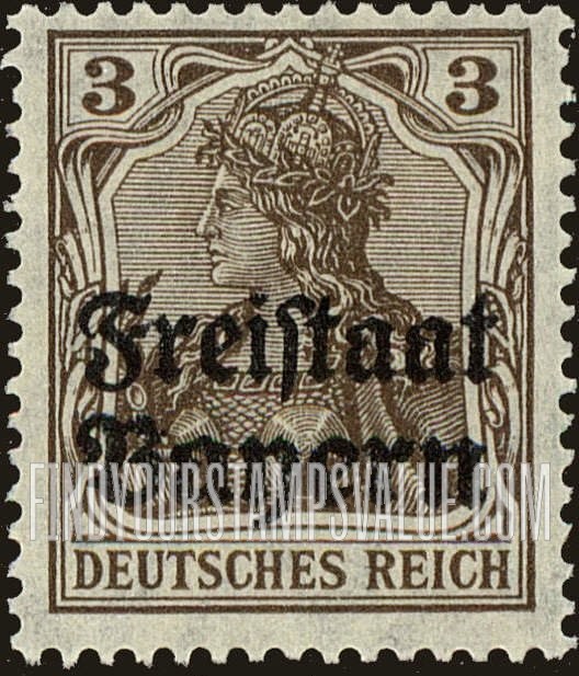 FindYourStampsValue: Germania: Stamps of Germany 1906-19 Overprinted
