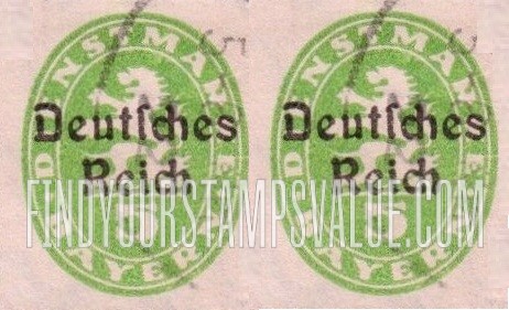 FindYourStampsValue: OFFICIAL - Lion and value in oval: Stamps of Preceding Issue Overprinted