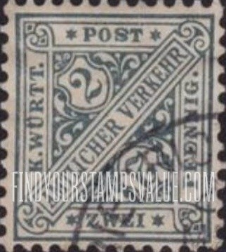 FindYourStampsValue: WURTTEMBERG OFFICIAL - Numeral Value