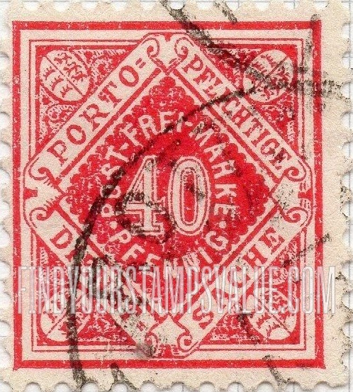 FindYourStampsValue: WURTTEMBERG OFFICIAL - Numeral Value