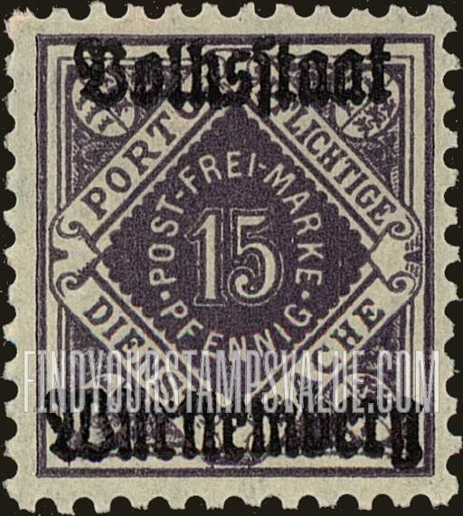 FindYourStampsValue: WURTTEMBERG OFFICIAL - Numeral Value: Official Stamps of 1906-19 Overprinted