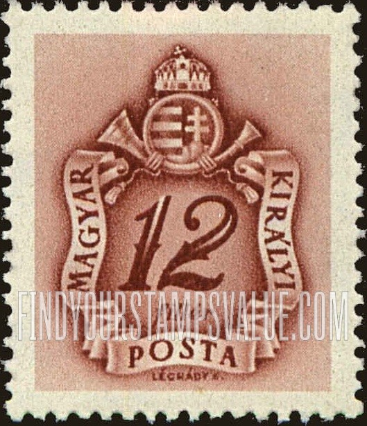 FindYourStampsValue: POSTAGE DUE STAMPS - Coat of Arms and Post Horn