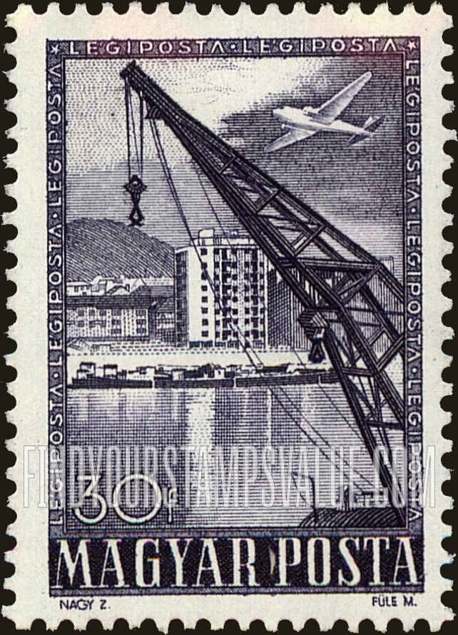 FindYourStampsValue: Crane and apartment house