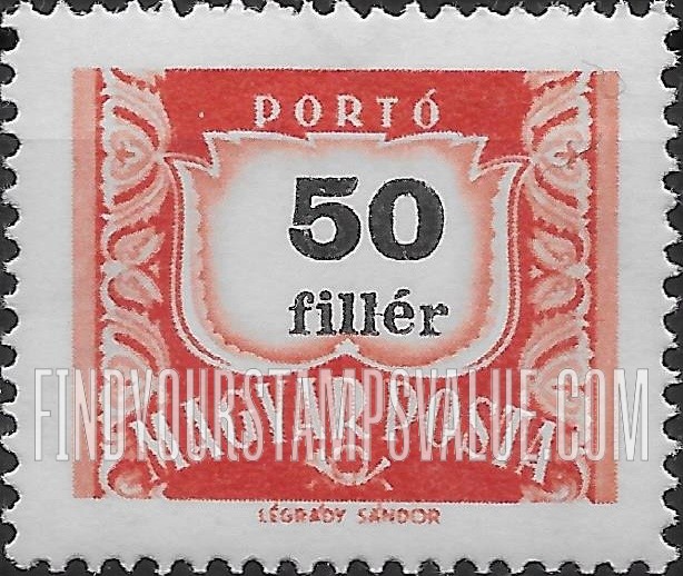 FindYourStampsValue: POSTAGE DUE STAMPS - Numeral value