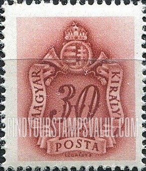 FindYourStampsValue: POSTAGE DUE STAMPS - Coat of Arms and Post Horn