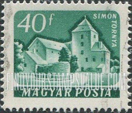 FindYourStampsValue: Castle Type of 1960: Simon Tornya