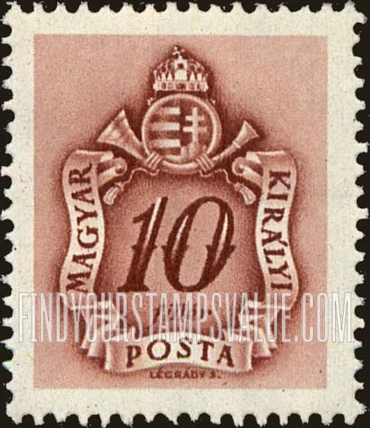 FindYourStampsValue: POSTAGE DUE STAMPS - Coat of Arms and Post Horn