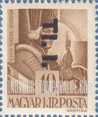 FindYourStampsValue: Portraits - Count Andrew Hadik: Overprinted in Black
