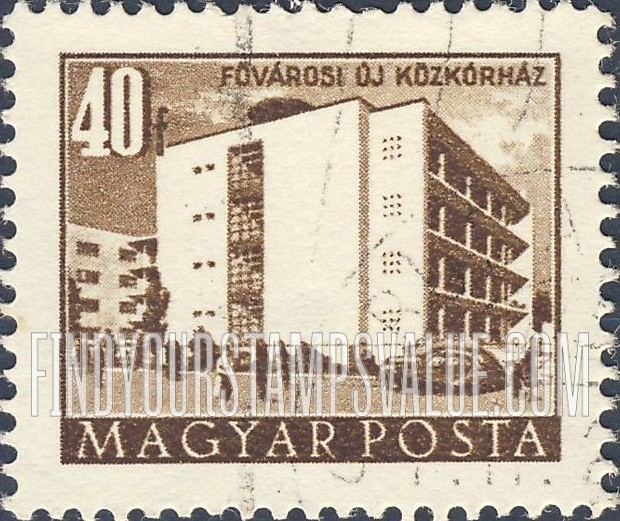 FindYourStampsValue: Building Types of 1951: Metropolitan hospital