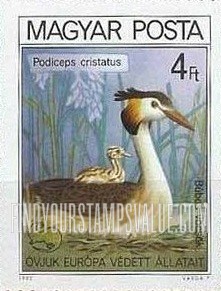 FindYourStampsValue: Great crested grebe