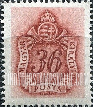 FindYourStampsValue: POSTAGE DUE STAMPS - Coat of Arms and Post Horn