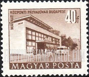 FindYourStampsValue: Budapest Buildings: Suburban Bus Terminal